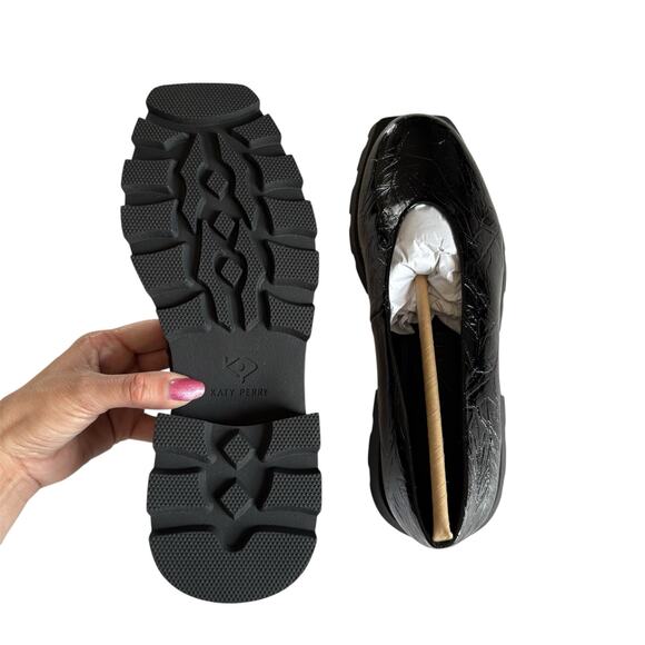 Katy Perry The Daarling Slip On Black Chunky Sole Flats Women’s Size 6 NEW - Picture 6 of 7